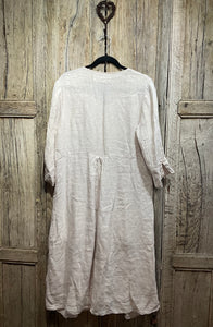 Preloved GRIZAS, Oyster Pink Linen Dress