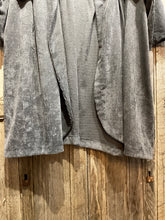 Preloved MADE IN ITALY Grey Cord Duster Coat