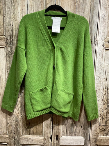 Preloved Bibico Green Merino Oversized Cardigan