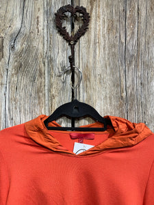 Preloved VETONO Orange Jersey Hooded Top