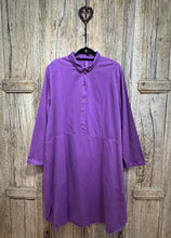 Preloved Ischiko Purple Cotton Drill Dress