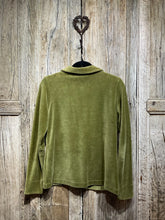 Preloved Green Velvet/Velour Jacket