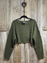 Knit Knit Cotton Mix Alpaca mix Crop Jumper K36 Verdone AW24