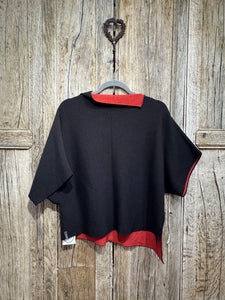 Preloved Elemente Clemente Black & Red Wool Jumper