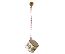 Maileg Metal Ornament - Small Drum - Classic Green