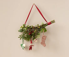 Maileg Fabric Ornament - Red Check Stocking
