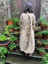 JLS Button Up Reversible Buttermilk Long Duster Dress Coat D39