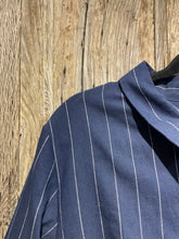 Preloved Corinna Caon Blue Stripe Cotton Mix Jacket