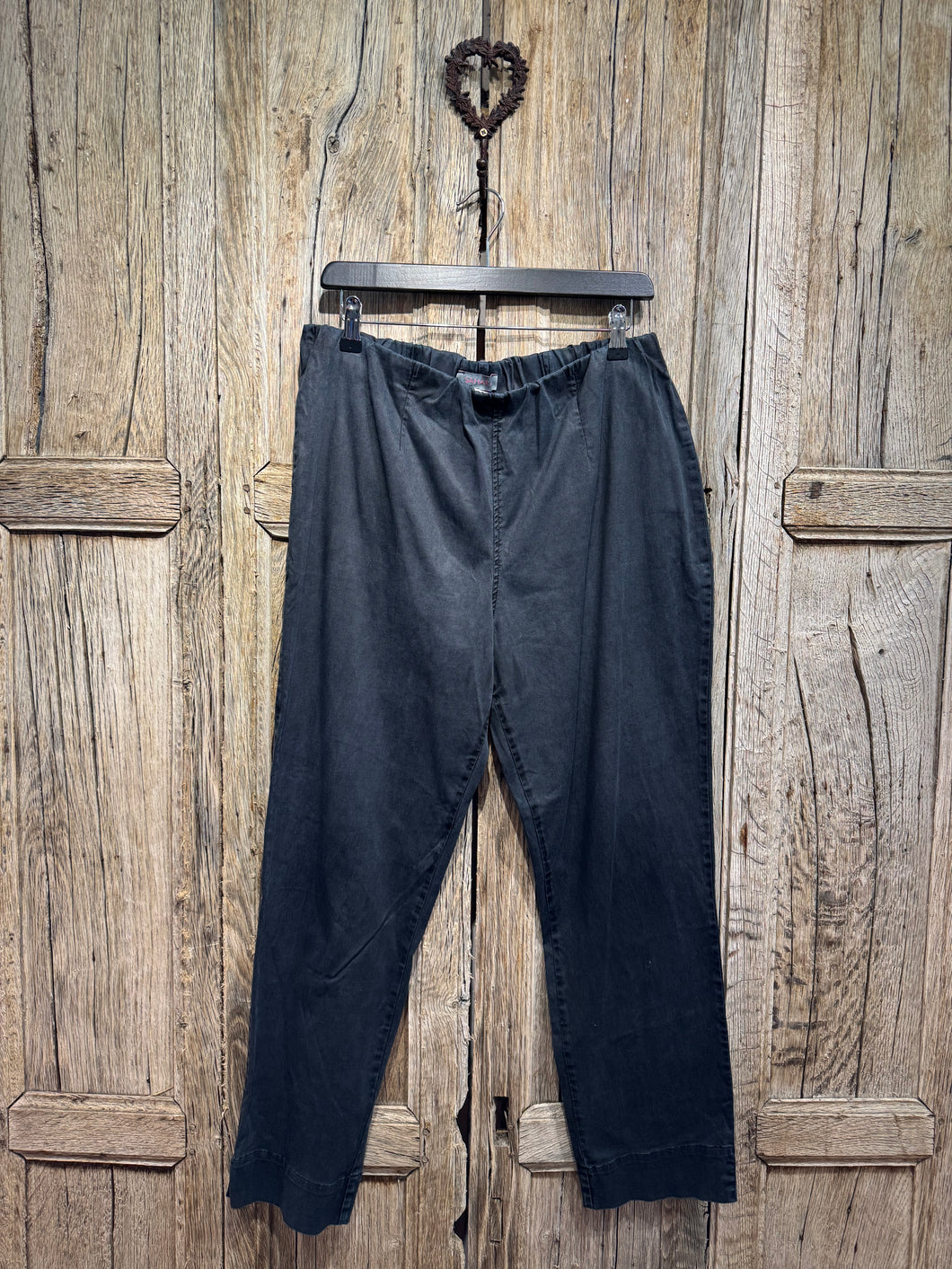 Preloved Sahara Black Cotton Trousers