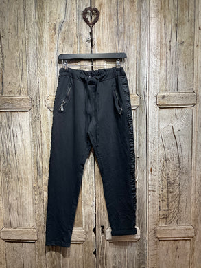 Preloved D.E.C.K. By DECOLLAGE Black Stretch Lounge Pants