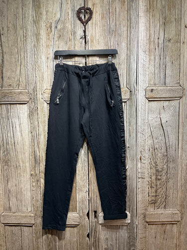 Preloved D.E.C.K. By DECOLLAGE Black Stretch Lounge Pants