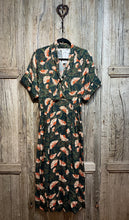 Preloved TOAST Green and Orange Print Dress
