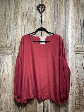 Preloved PRIVATSACHEN Raspberry Silk Top