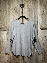 Preloved SENES Grey Jumper with Star Detail