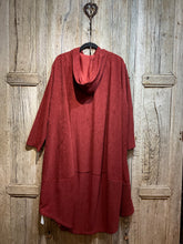 Preloved NESLAY Rust Coat with Hood