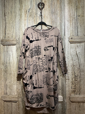 Preloved Graphic Print Jersey Dress