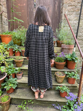 JLS Black & Grey Check Soft Dress D43