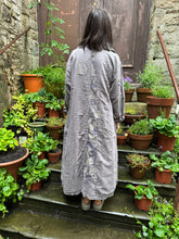 JLS Button Up Reversible Grey Long Duster Dress Coat D39