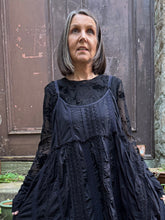 Foil Black Mesh & Devore Top F08150 BNWT