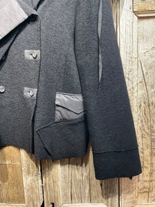 Preloved Wool Jacket with Asymmetrical Collar