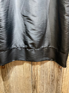 Preloved MADE IN ITALY Black and Grey Jersey Mix Dress