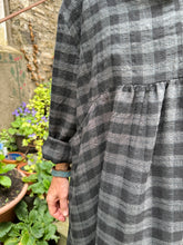 JLS Black & Grey Check Soft Dress D43
