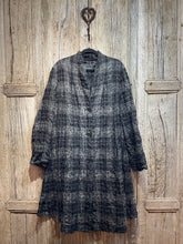 Preloved Oska Grey Check Wool Coat