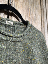 Handknits by ME Forest Green Crop Wool Jumper
