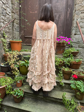 JLS Antique Cream Lace & Embroidery Cotton Sun Dress 1102
