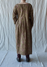 Les Ours Evan Popeline Fleurs Cognac Dress AW25
