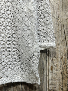 Preloved Harris Tweed Lace Knit Top