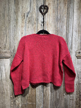 Handknits by ME Winter Berry Slouchy Wool & Mohair Mix Cardigan