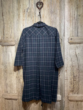 Preloved Navy Wool Check Dress