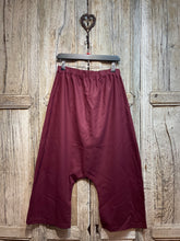 Preloved Officinae Burgundy Drop Crotch Jersey Trousers