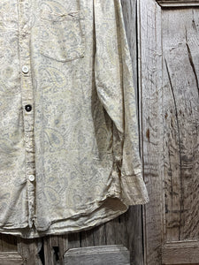 Preloved Magnolia Pearl Grey/Cream Paisley Shirt