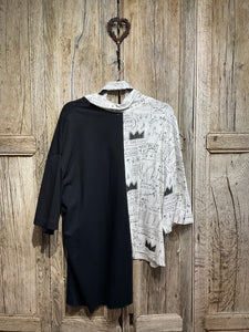 Preloved Bread & Butter Black and White Jersey Top