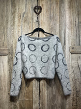 Preloved SARAH PACINI Grey Circle Print Jumper