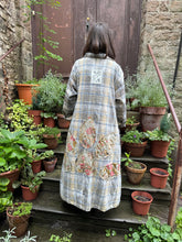 JLS Blue Check Wool Coat D5119