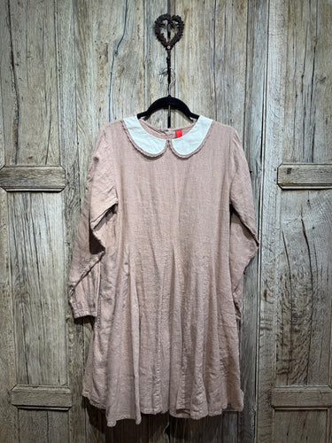 Preloved Ewa I Walla Blush Pink Linen Dress