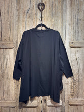 Sort Aarhus Black Oversized Cotton Top SA2212 AW26