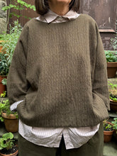 Gallego Desportes Washed Wool Green Jumper 10422 AW26