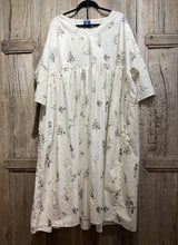Preloved OFFICINAE White Cotton Dress with Delicate Print