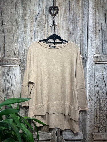Preloved MAMA B Long Sleeve Top - Sand