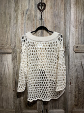 Preloved LURDES BERGADA Cream Open Knit Cardigan