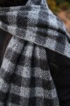 Oats & Rice Distressed Gingham Cashmere Scarf OR23-SO4G