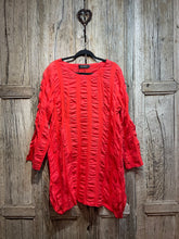 Preloved BELLA BLUE Orange/Red Tunic