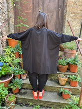 Sort Aarhus Black Oversized Cotton Top SA2212 AW26