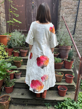 Khara Kapas Velvet Cream Poppy Dress