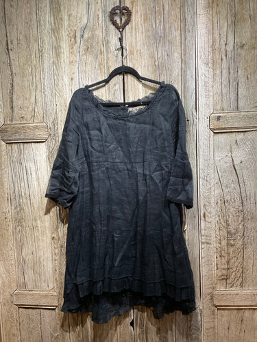 Preloved LES OURS Black Cotton Tunic