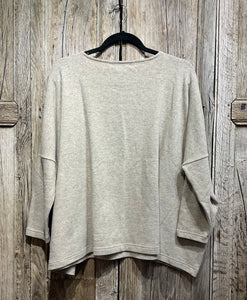 Preloved MAMA B Beige Long Sleeve Top with Front Pocket